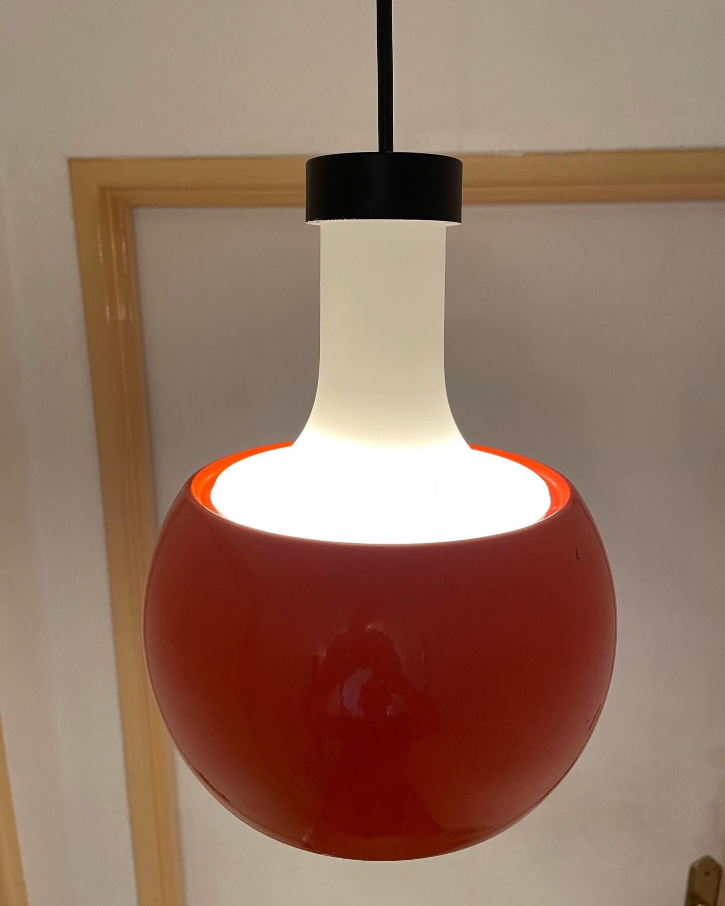 Pendant lamp space age vintage by Rolf Krüger, 1970s