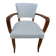 Fauteuil bridge chic art déco année 50 totalement restauré et cousu main