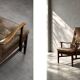 Vintage MidCentury Danish Beech&Leather High Armchair from Farstrup Møbler