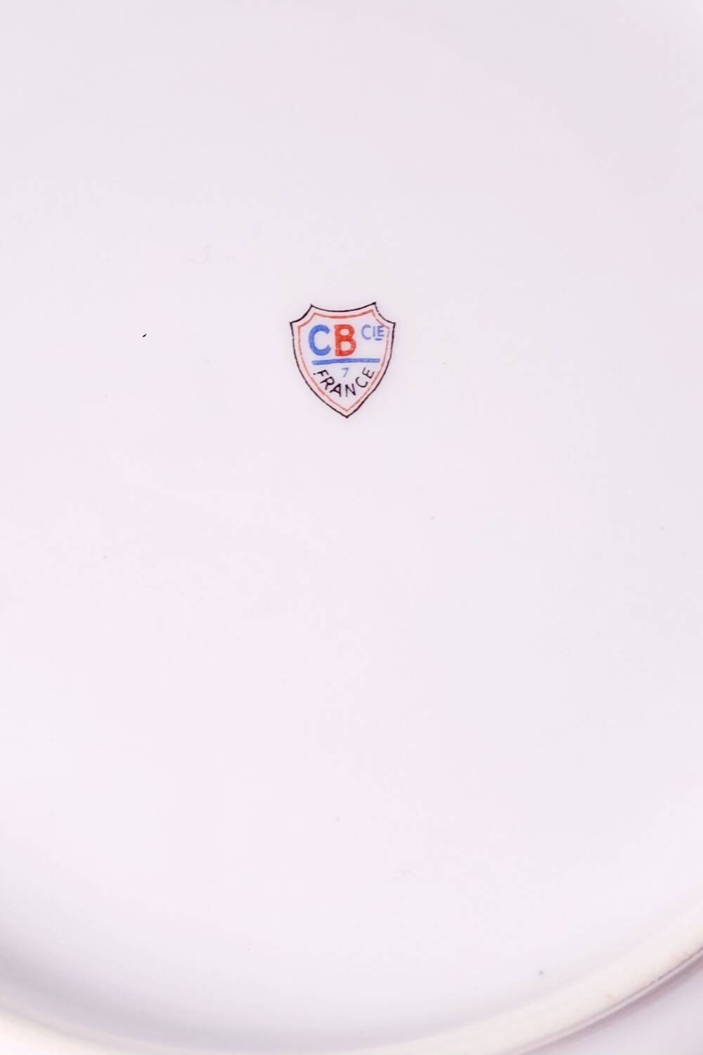 CB France porcelain plates