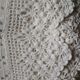Dessus de lit en coton blanc écru jeté de lit en crochet