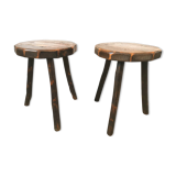 Pair of tripod stools