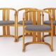 Set of 4 Casala Dining Chairs Beech Wood Germany 1970s Mid Century Modern