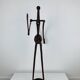 Brutalist sculpture in wrought iron, folk art