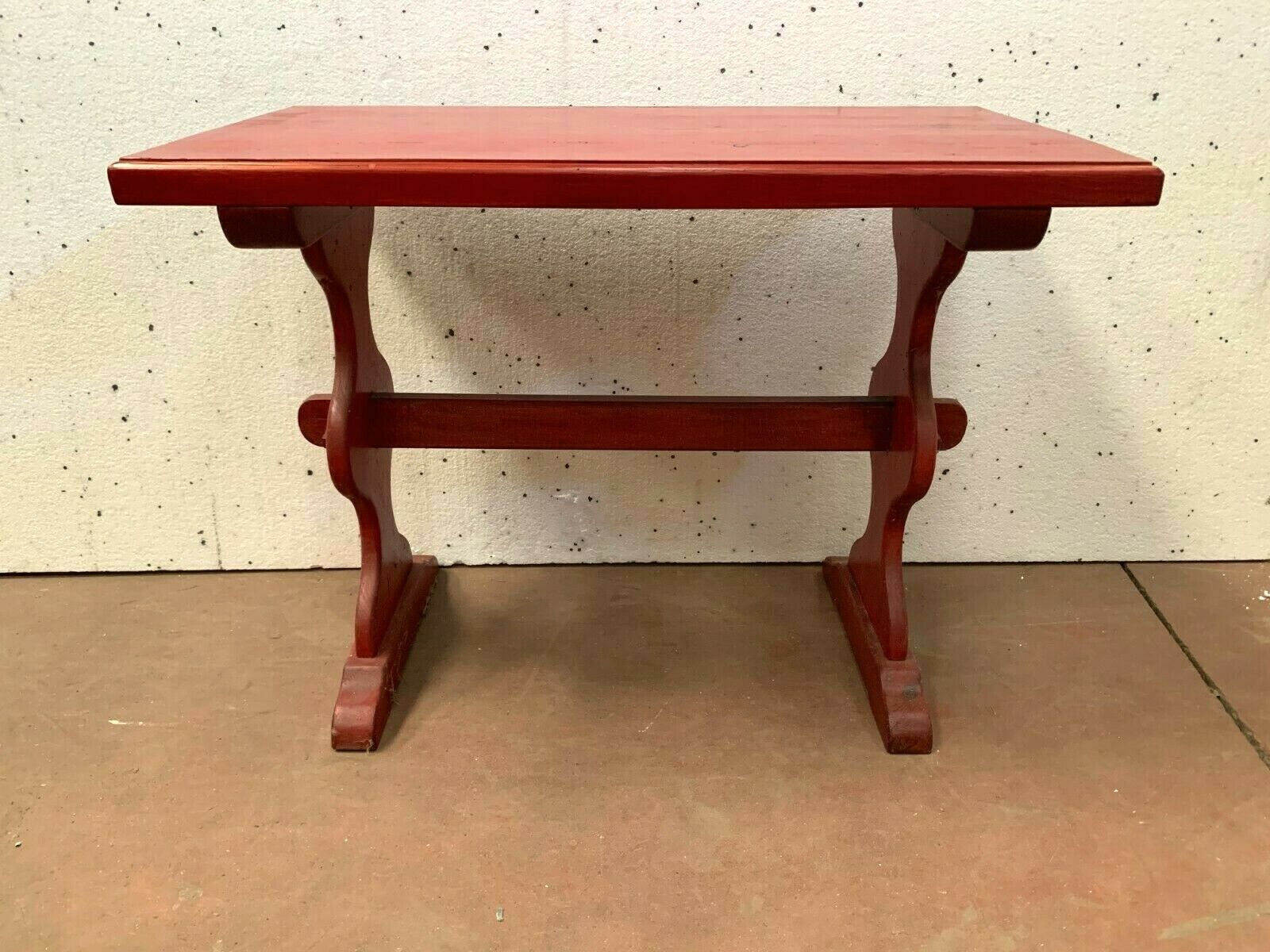 20th century patinated fir bistro or garden table