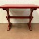 20th century patinated fir bistro or garden table