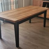 Solid oak farm table