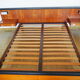 Scandinavian style bed in 140 with two integrated nightstands and two night lights