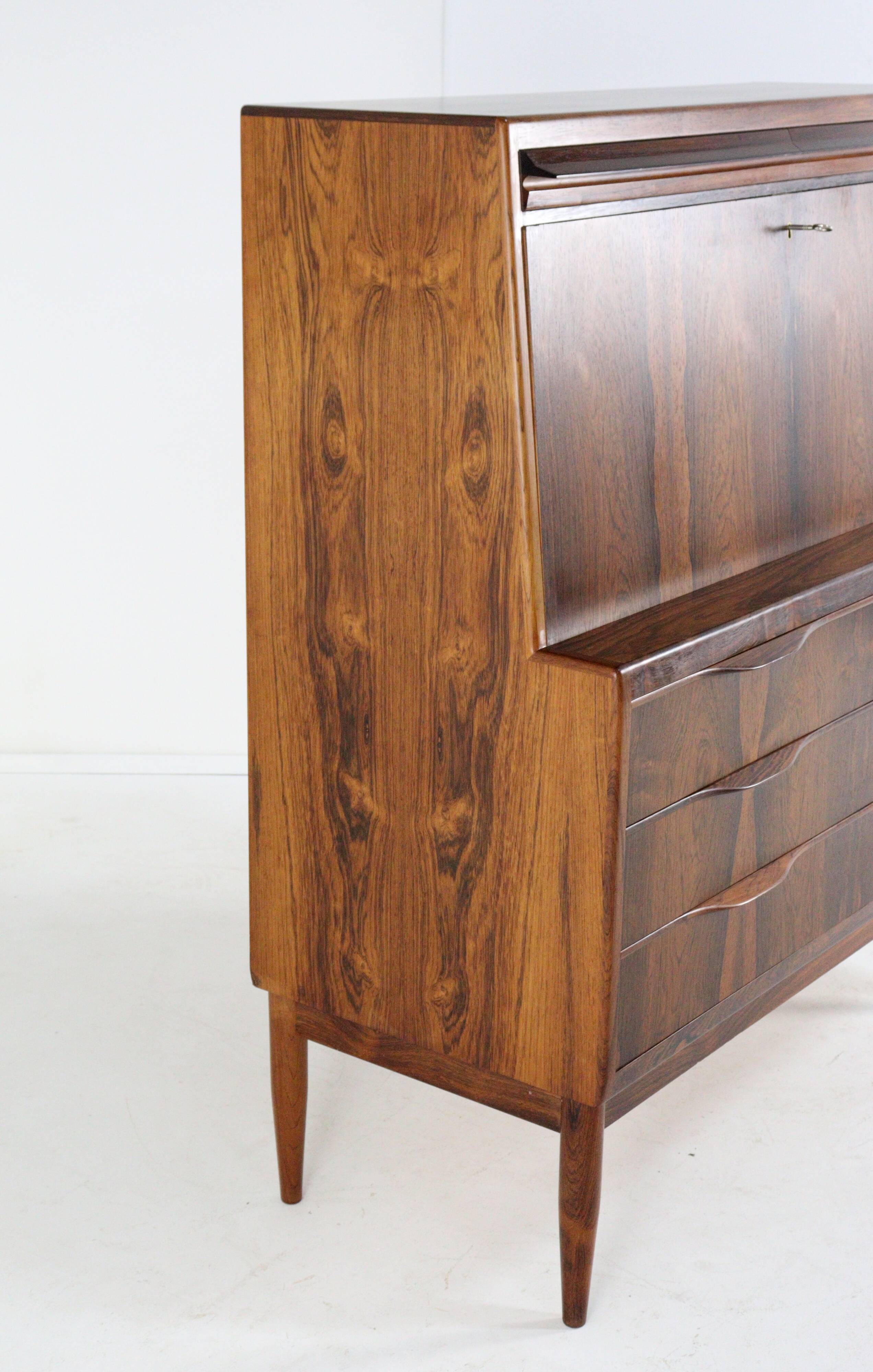 Secretary Erling Torvits for Klim furniture factory in rosewood.
