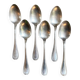 6 Christofle silver-plated tablespoons, "Malmaison" service.