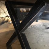 Large artisanal solid wood table