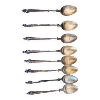 8 solid silver teaspoons