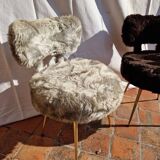 Vintage moumoute Pelfran chairs