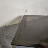 Coffee table 70s smoked glass