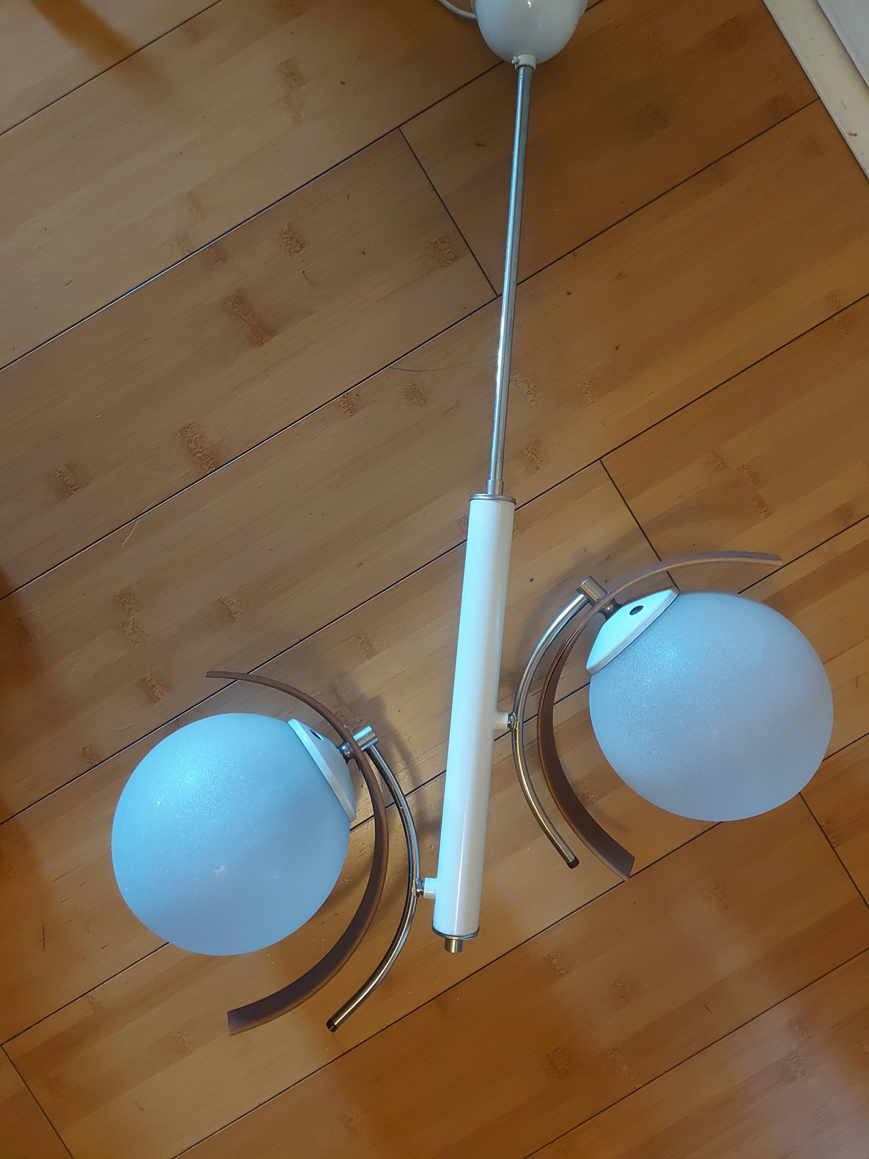 Vintage suspension lamp 50s