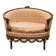 Small Sofa / Marquise From the Napoleon III Period in Waxed Wood in Louis XVI Style