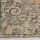 Tapis anatolien ancien orange, vert et bleu