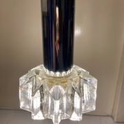 Pair of glass pendant lamps, Boréns Borås, 60/70s.