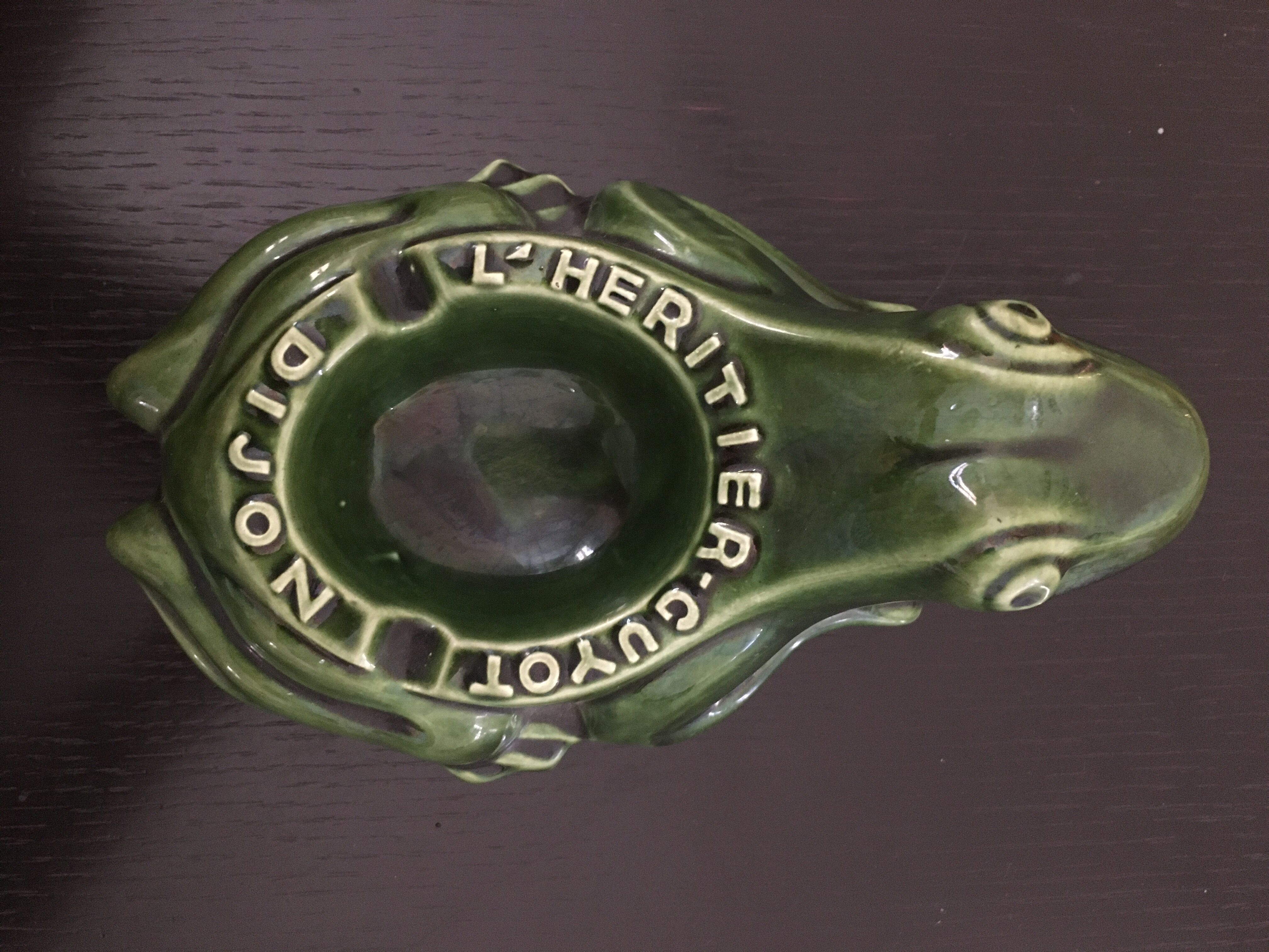 Frog ashtray L'Héritier Guyot