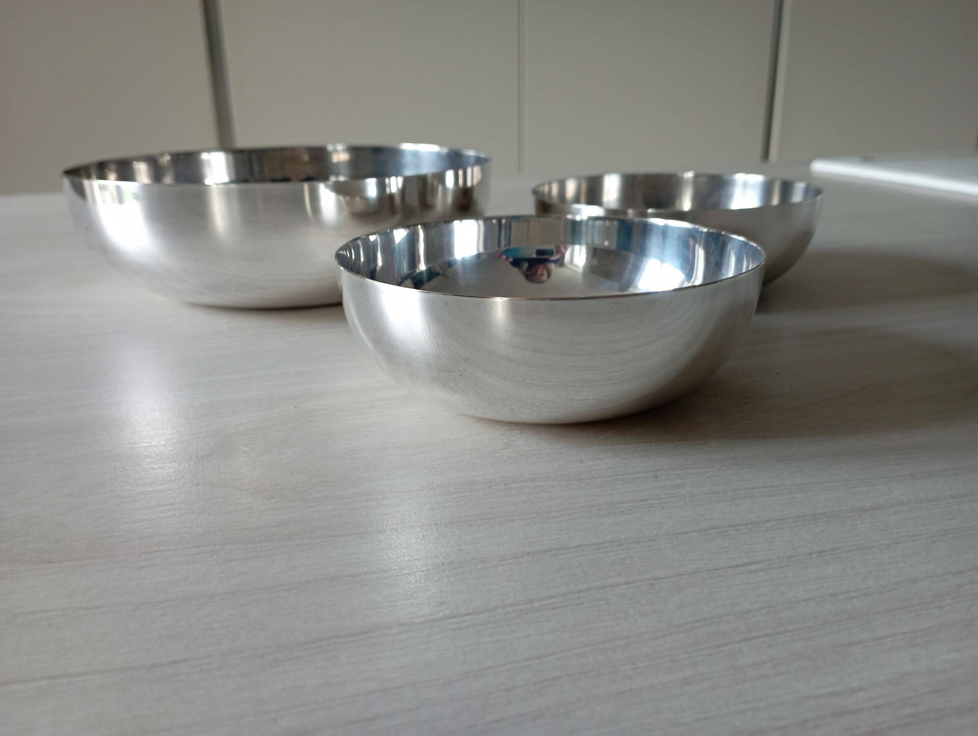 Set of 3 Christofle silver metal cups