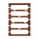 Vintage Wooden wall coat rack with hat shelf, 1960s