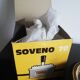 Black ashtray and gold gold gold metal with Soveno wheel