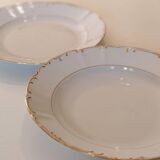 Flat dish and deep dish in porcelain