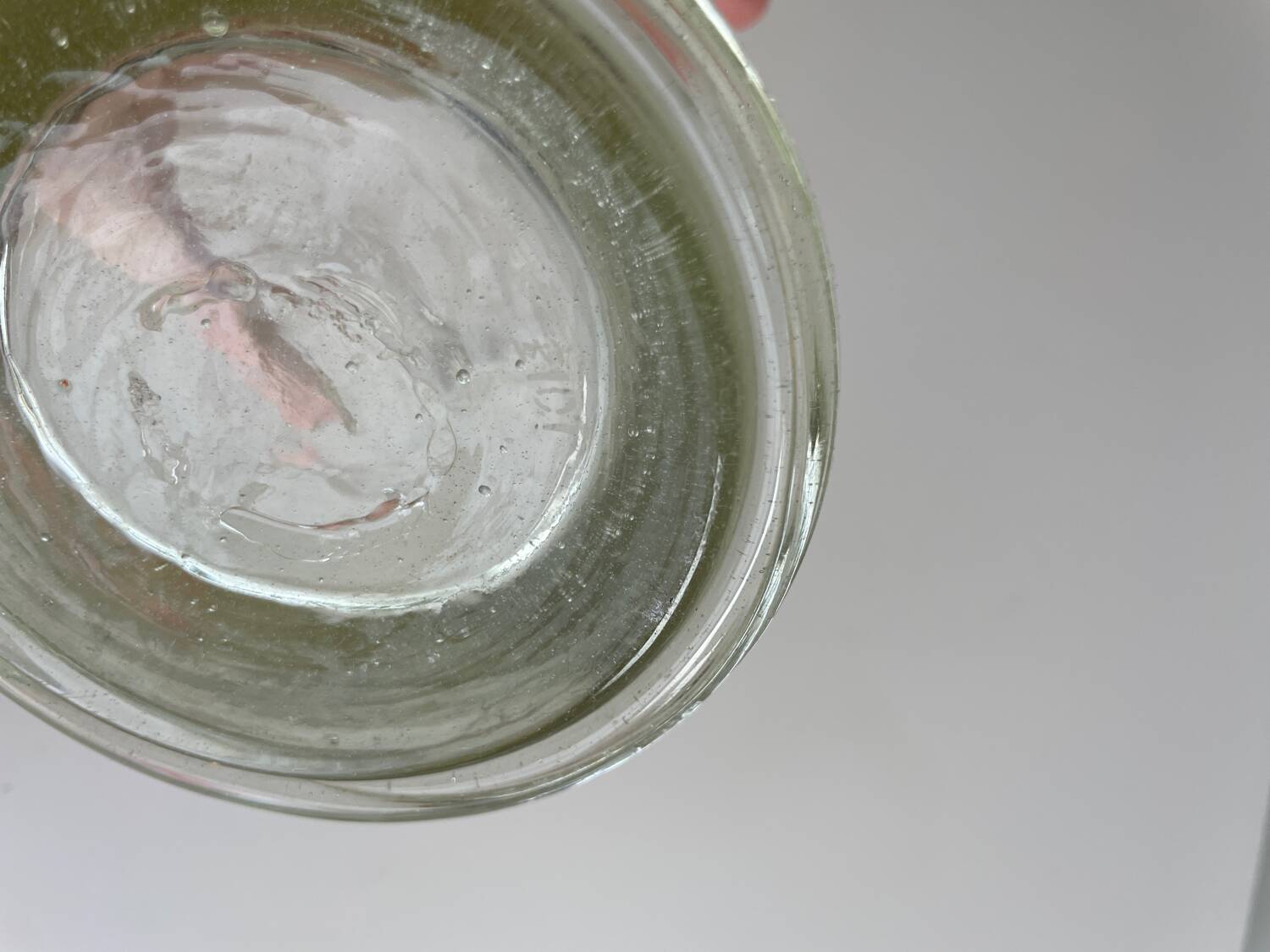 Biot France glass pot with lid