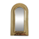 Vintage Moroccan handcrafted brass wall mirror arch shape 19 x 34 cm