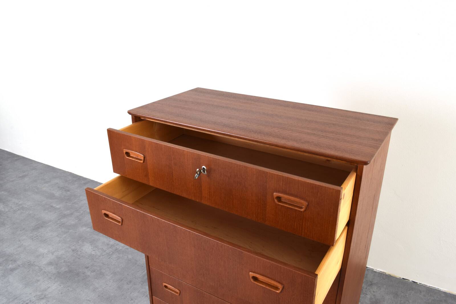 Mid-Century Danish Teak Chest of Drawers, 1960s.
