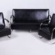 Bauhaus Seating Set in Chrome and Leather from Mücke Melder, Czech, 1930s, Set of 3