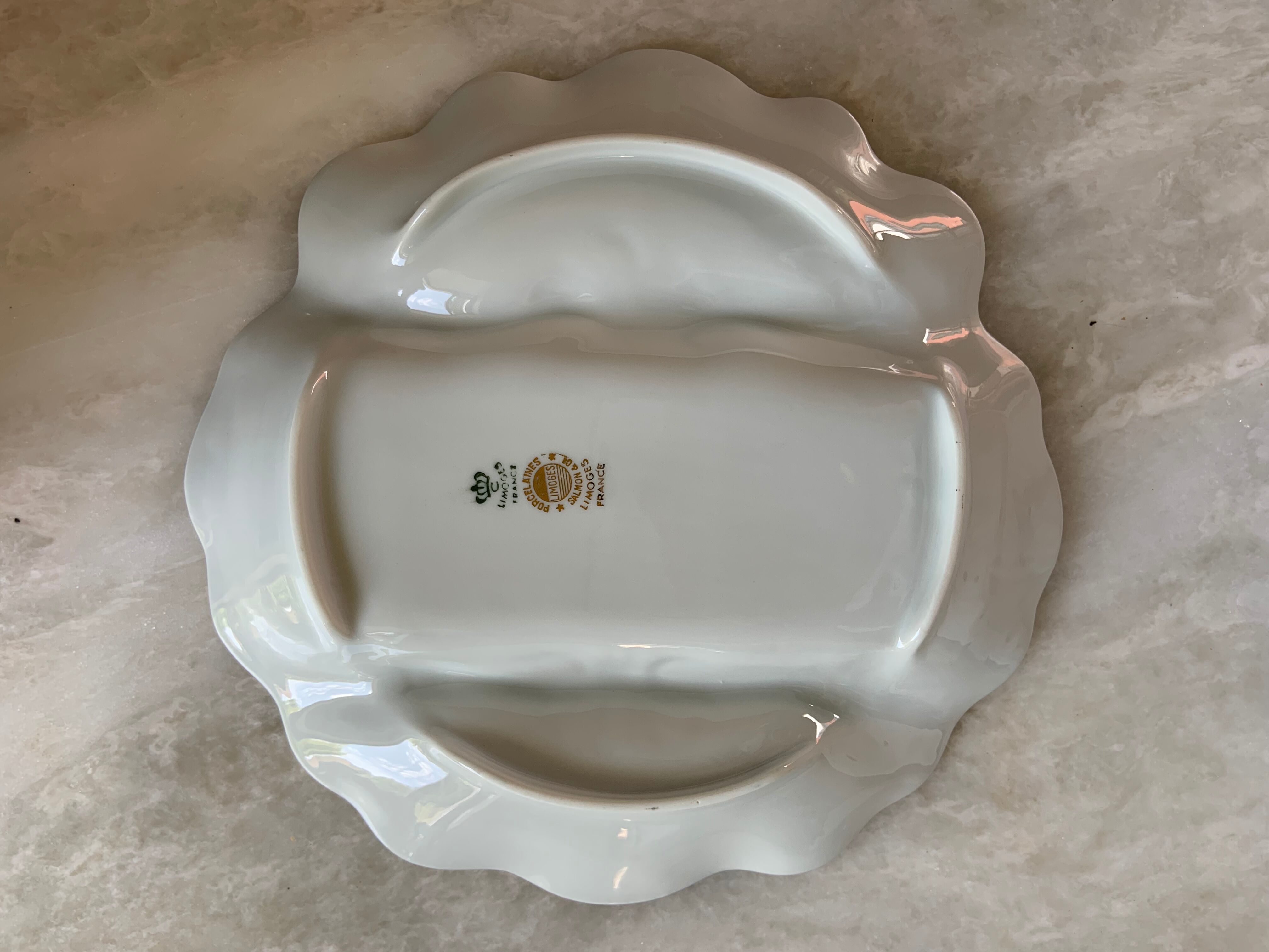 12 asparagus plates Limoges