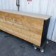 Old craft furniture with drawers façade and oak top