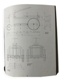 Rietveld-style De Stijl handcart in painted wood — white frame with red, blue, yellow accents