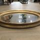Old mirror gilded wooden frame.