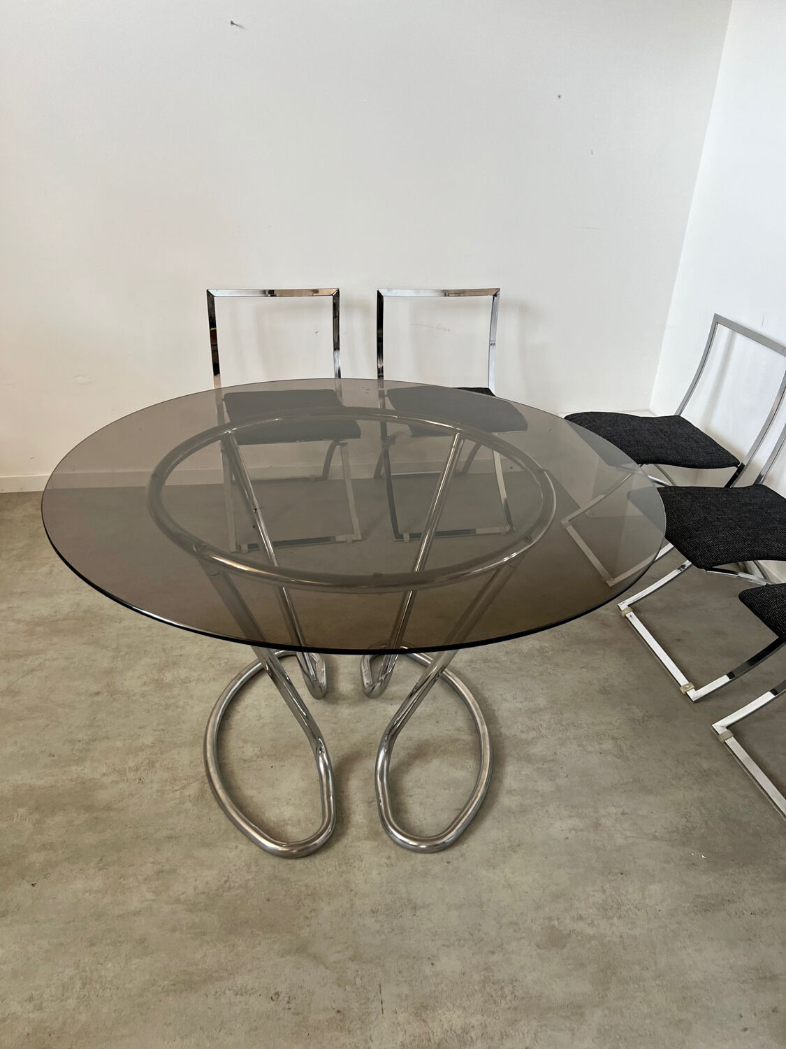 Table et 6 chaises pliante Luisa vintage design italien Marcelo Cuneo