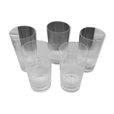 Lot 5 verres à orangeade Baccarat