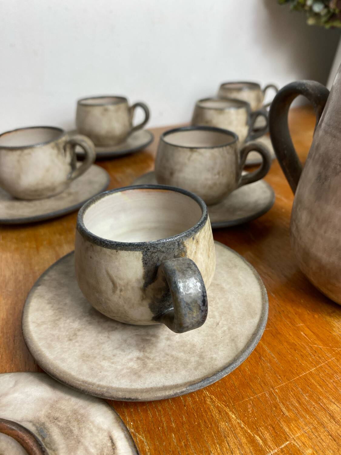 Coffee service, ceramic, Félix Céram, Vallauris