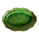 Plat centrepiece of gadroons in glazed clay from Biot 1960