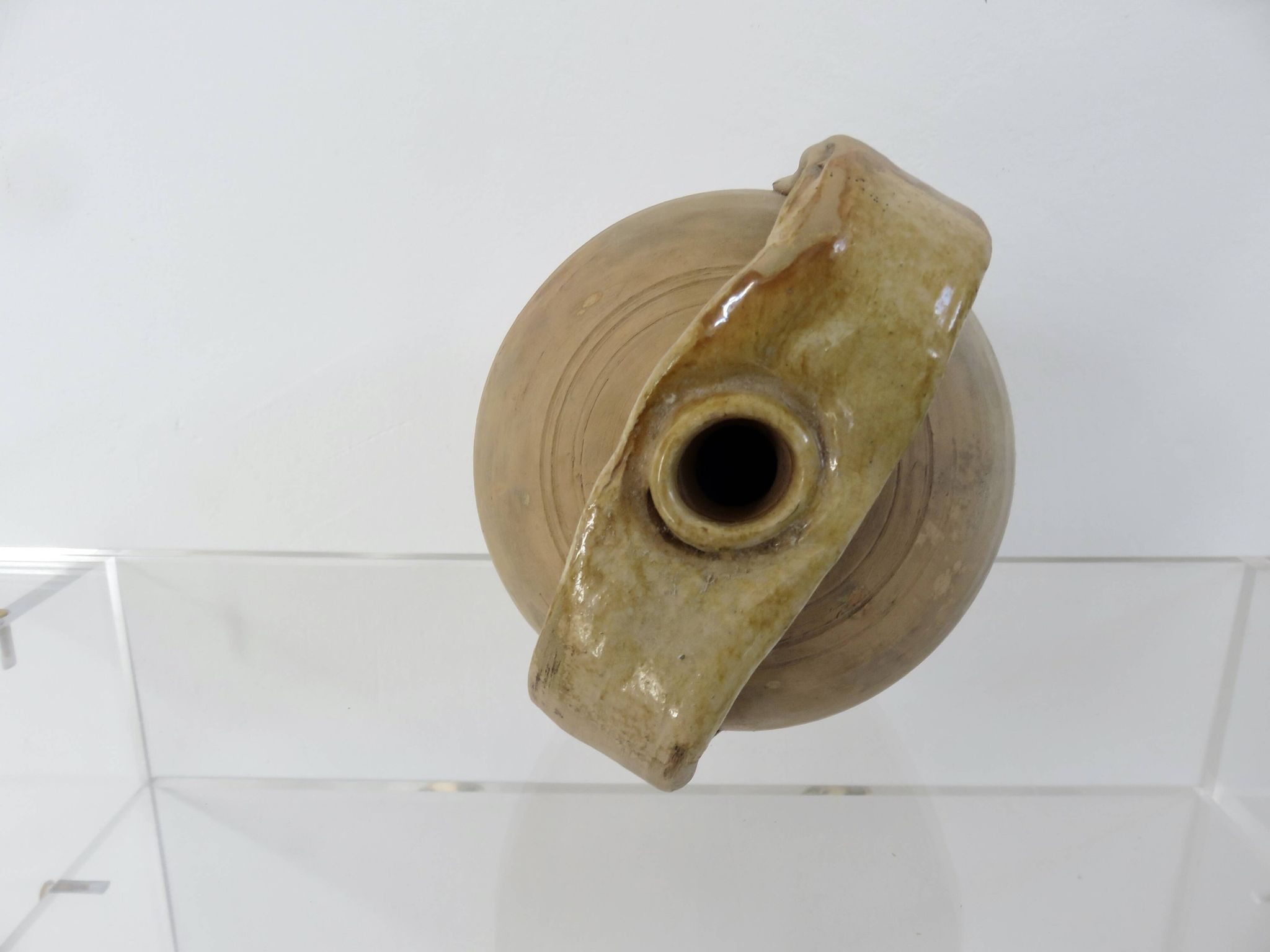 Jar, amphora, vase, in terracotta with handles, southern France, 1950