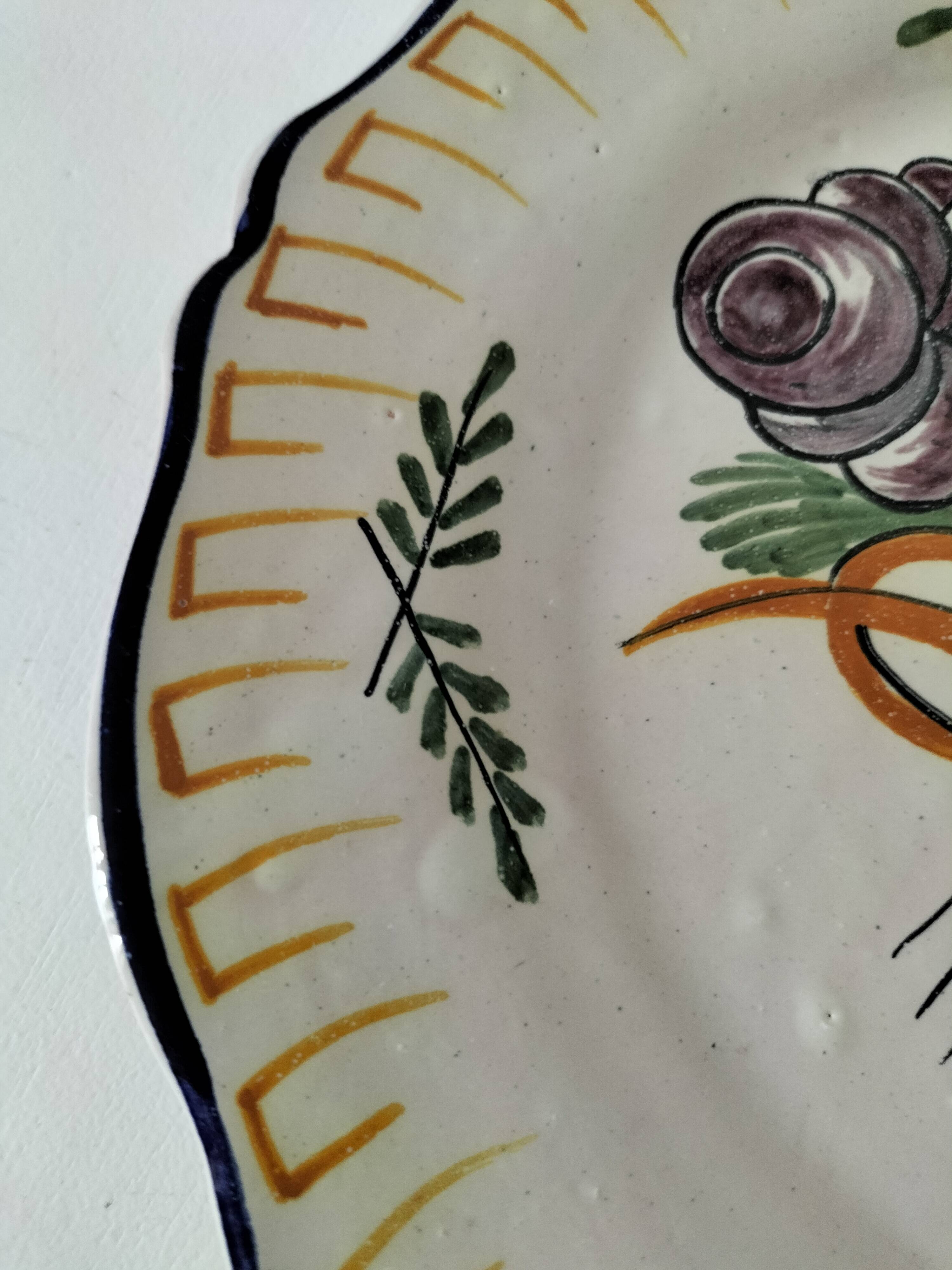 Antique plate – probably Meillonnas, 1950s-1960s