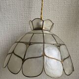 Suspension mother-of-pearl and brass diam 25 cm