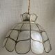 Suspension mother-of-pearl and brass diam 25 cm