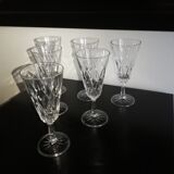 Set of 6 crystal bowls from the 60s