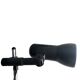 Mid century modern black metal floor lamp with 2 spot lights