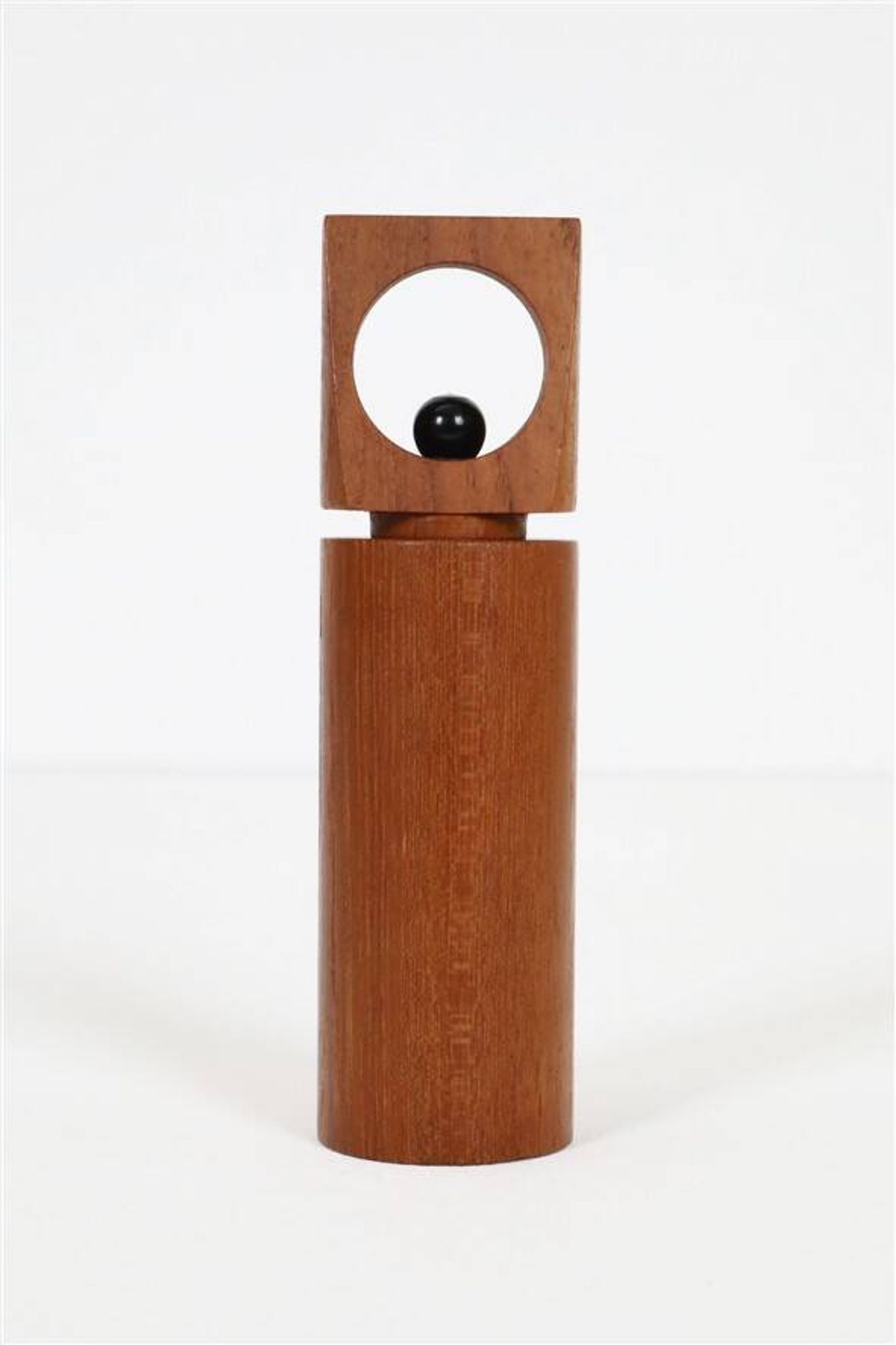 Rare Danish teak pepper mill with a high-quality Peugeot grinder / 1960s / Mid-Century Modern design