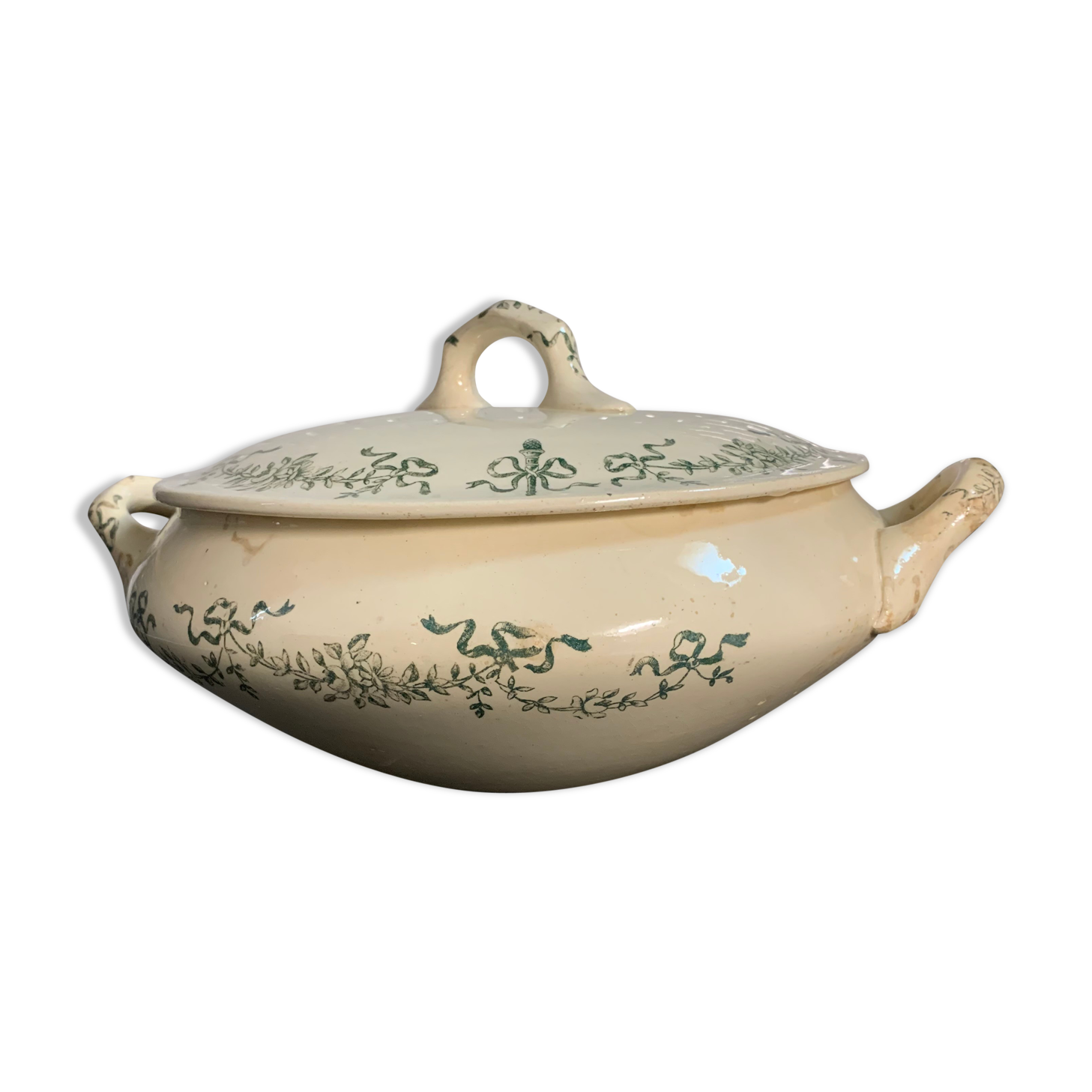 Longchamp faience soup, Sapho collection, Terre de fer