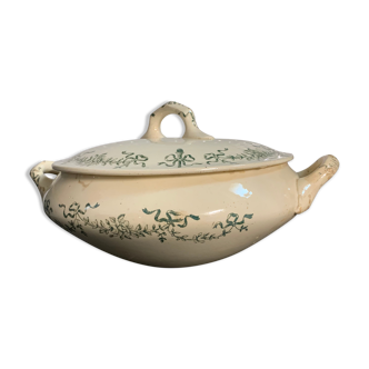 Soupière faience Longchamp, collection Sapho, Terre de fer
