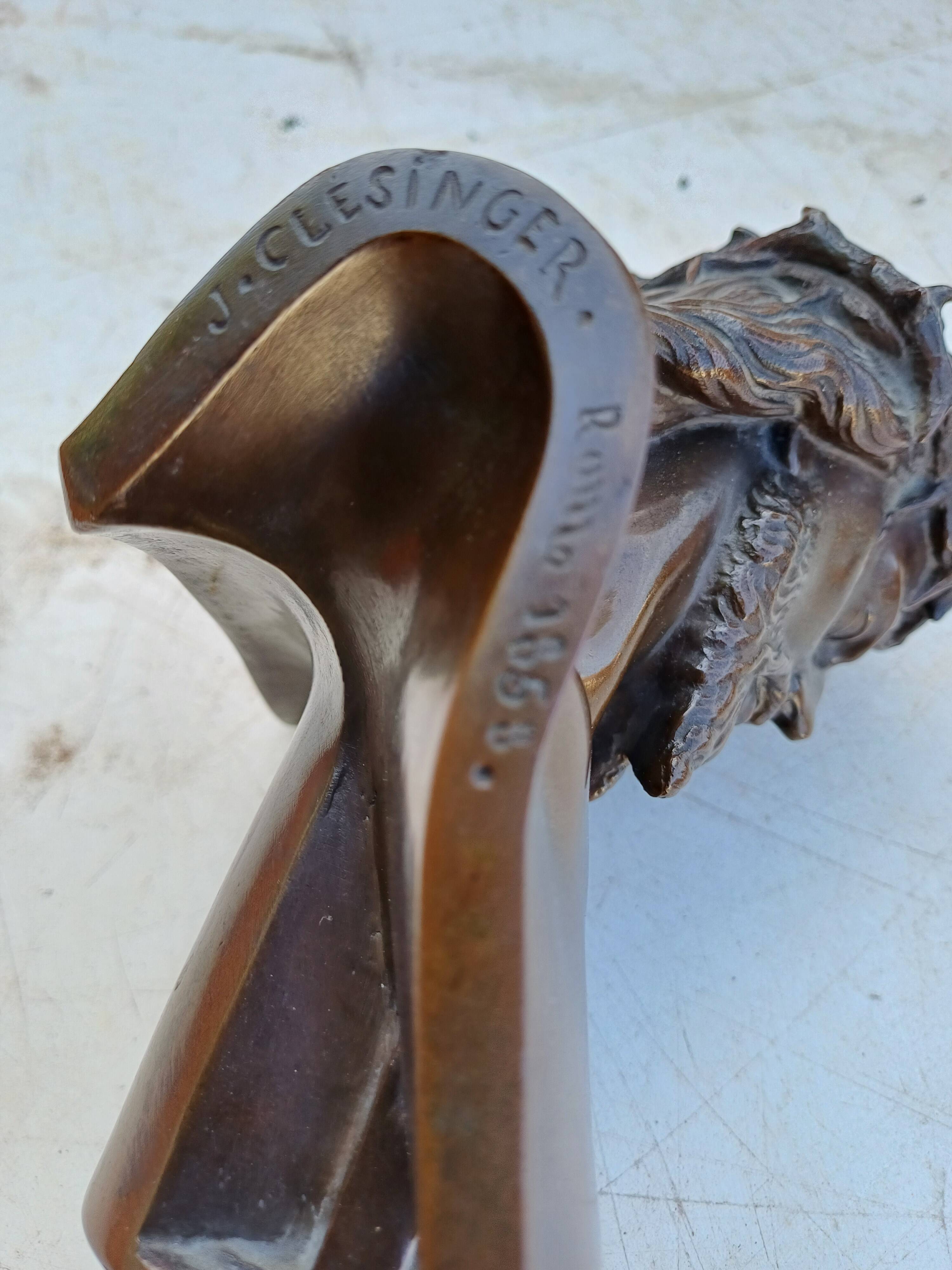 Bronze "Christ" by J.Clessinger Rome 1858 Barbedienne