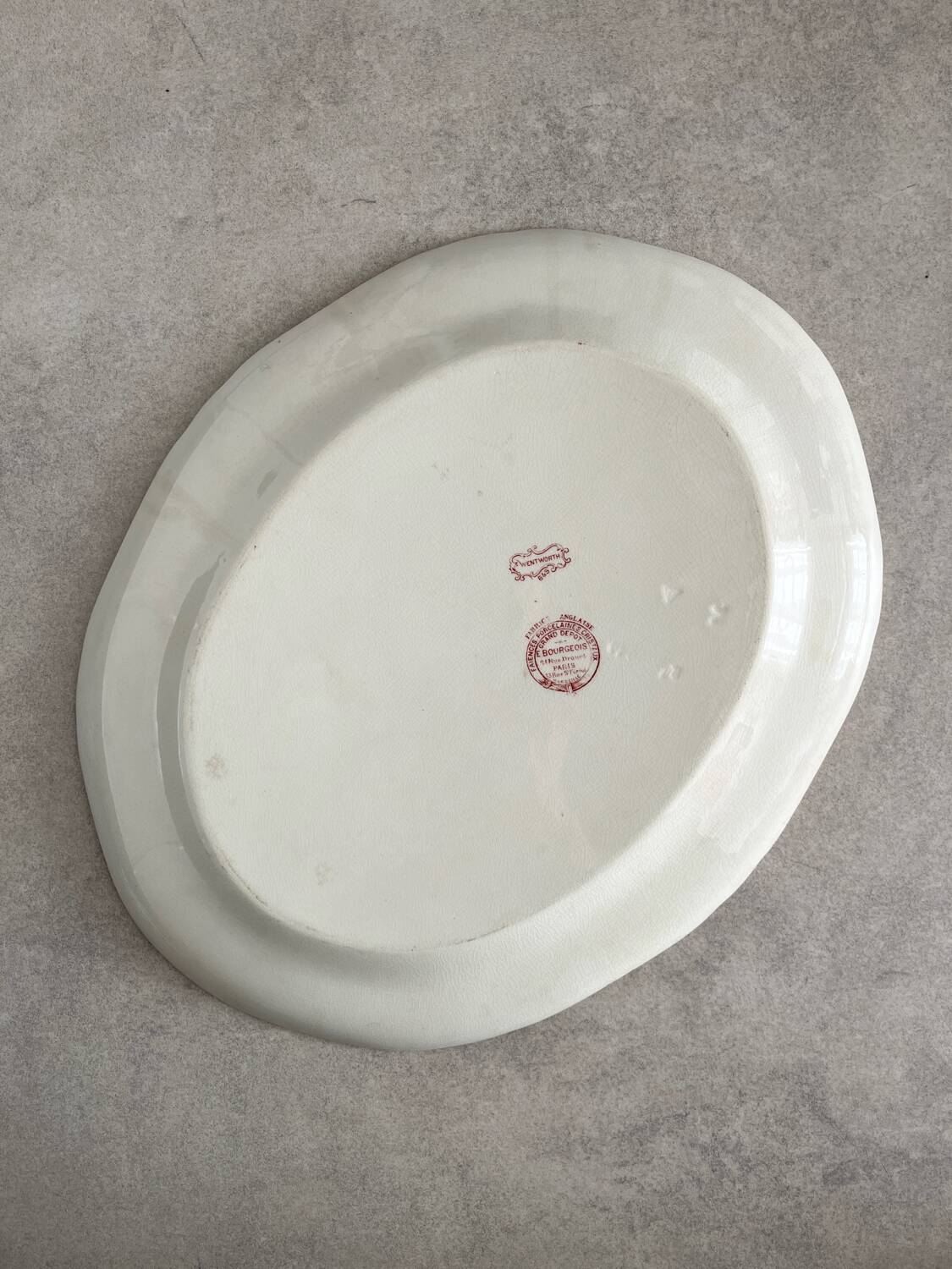 Bishop & Stonier “Wentworth” polychrome iron earthenware dish